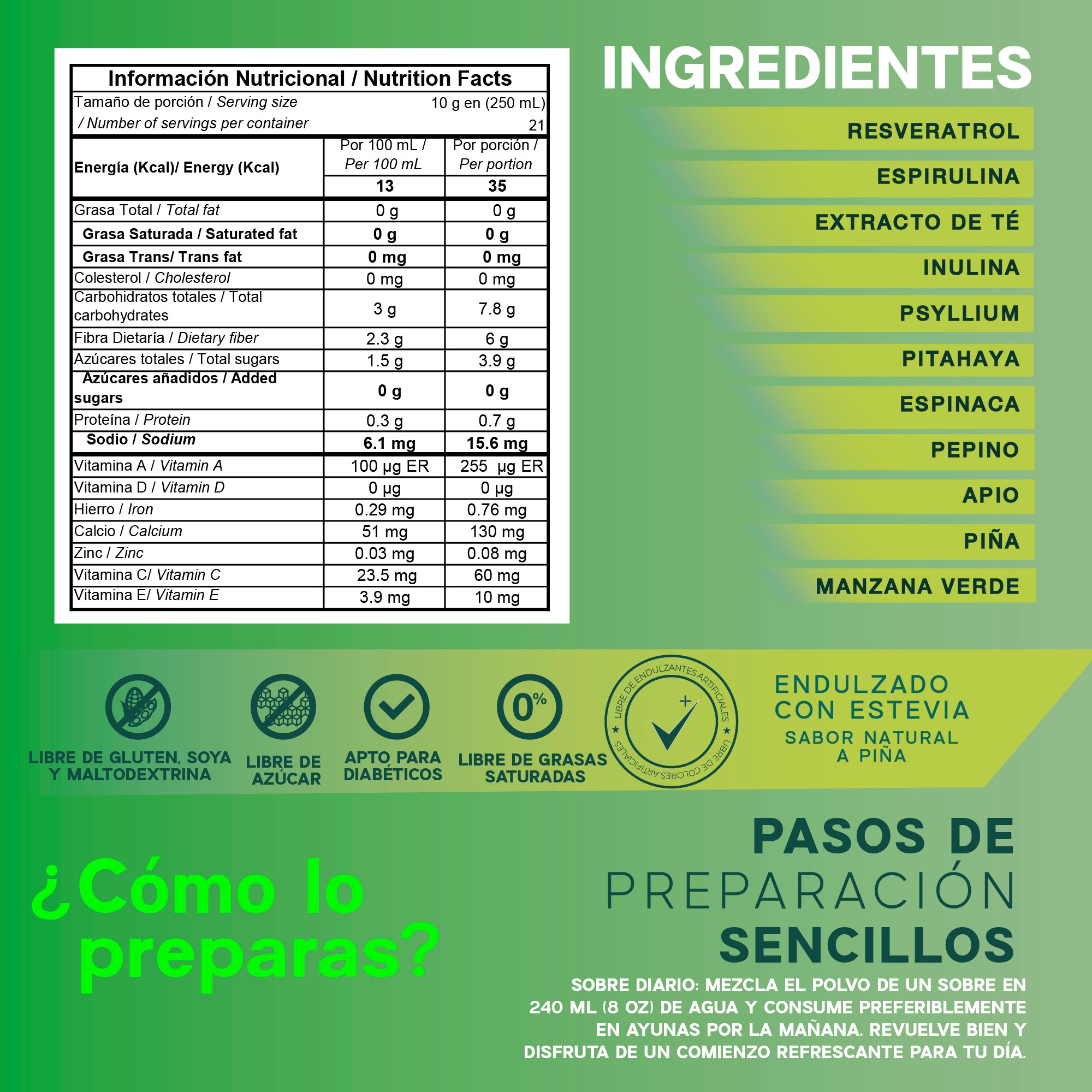 ARUM FRESH | 21 SACHETS | 210 g